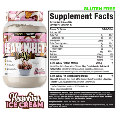Lean Whey® Iso Hydro Gourmet Protein 2lb - Limited Edition