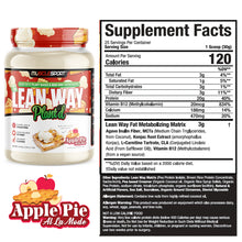 Load image into Gallery viewer, Apple Pie Plant&#39;d Lean Whey Supplement Facts