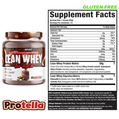 Lean Whey® Iso Hydro Gourmet Protein 1lb