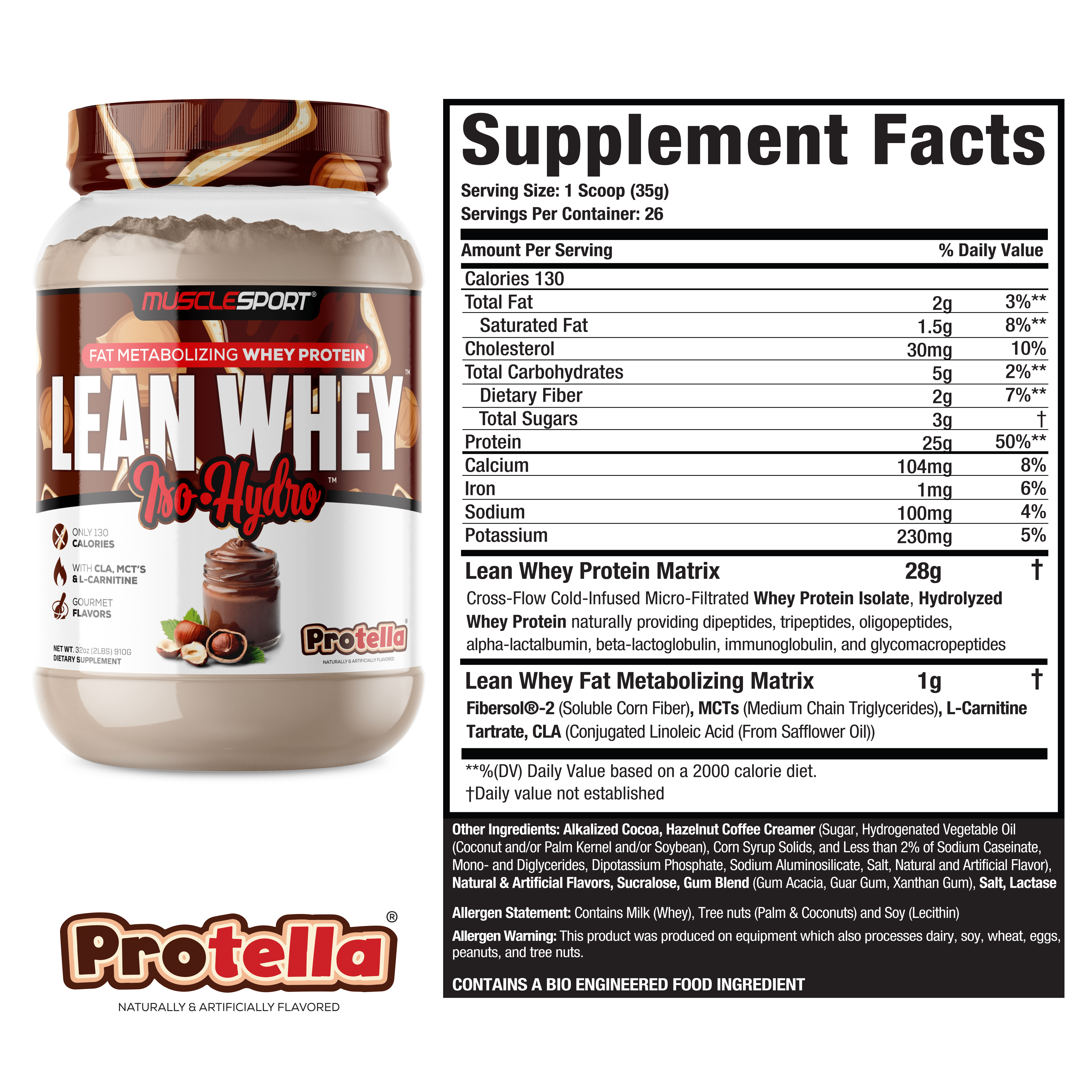Lean Whey® Iso Hydro Gourmet Protein 2lb - Standard
