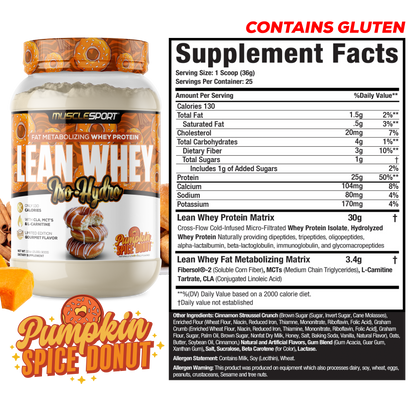 Lean Whey® Iso Hydro Gourmet Protein 2lb - Limited Edition
