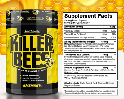 Killer Bees 60 Capsules (20% OFF)