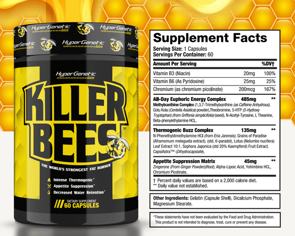 Killer Bees 60 Capsules – Musclesport® Killer Bees 60 Capsules – Musclesport®