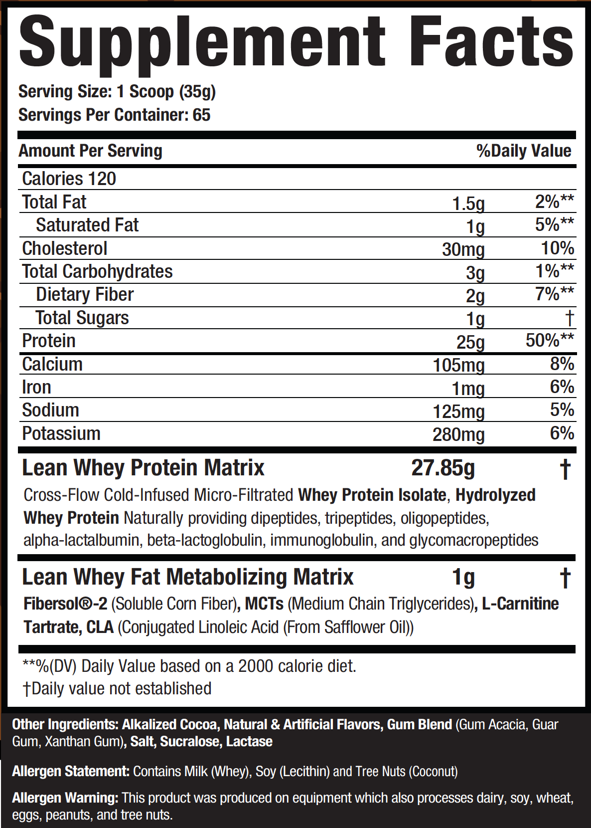 Lean Whey® Iso Hydro Gourmet Protein - 5lb