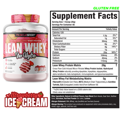 Lean Whey® Iso Hydro Gourmet Protein - 5lb