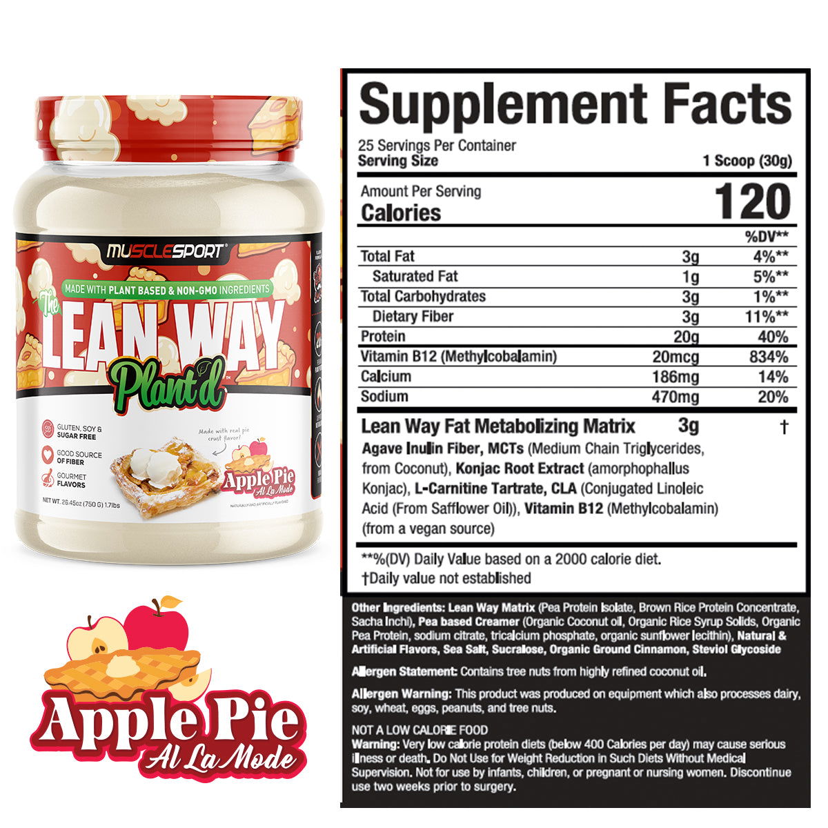 The Lean Way Plant'd  - Plant Based - Musclesport®