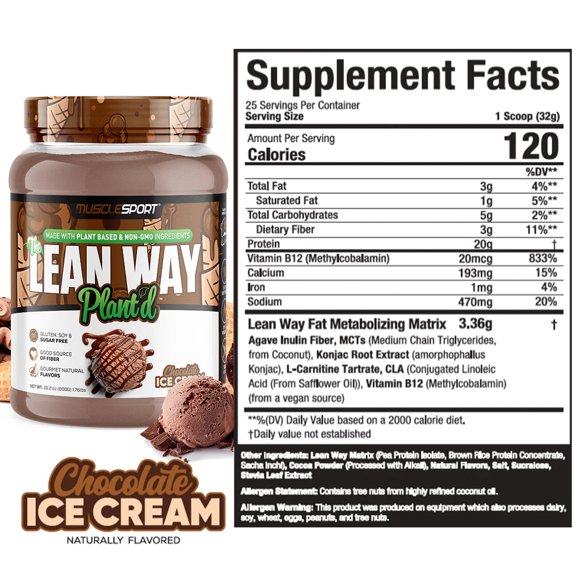 Lean Way Plant'd | Musclesport's Plant Based Protein – Musclesport®