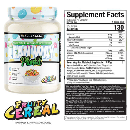 The Lean Way Plant'd  - Plant Based - Musclesport®
