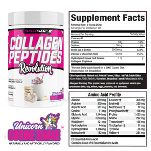 Collagen Peptides Unicorn Shake Supplement Facts