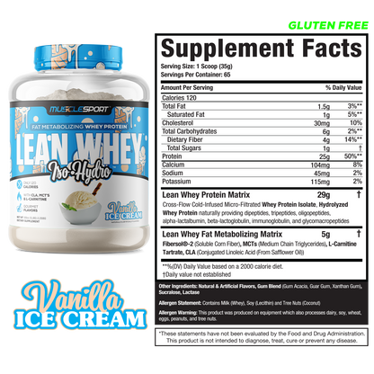 Lean Whey® Iso Hydro Gourmet Protein - 5lb