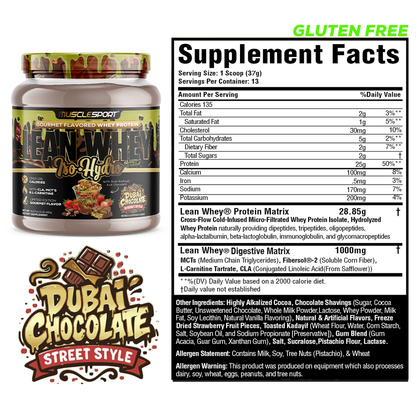 Lean Whey® Iso Hydro Gourmet Protein 1lb