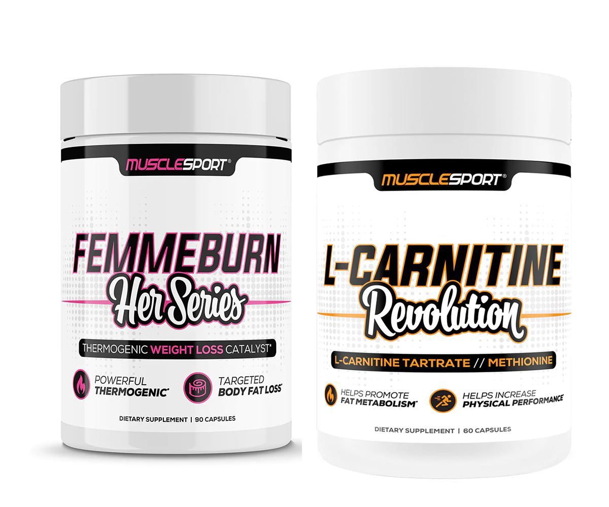 Save 30%  1 Femme Burn & 1 L Carnitine Capsules Stack– Normally $89.99 - $58.48