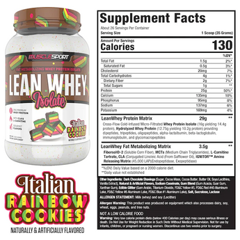 Lean Whey Italian Rainbow Cookie Limited Edition