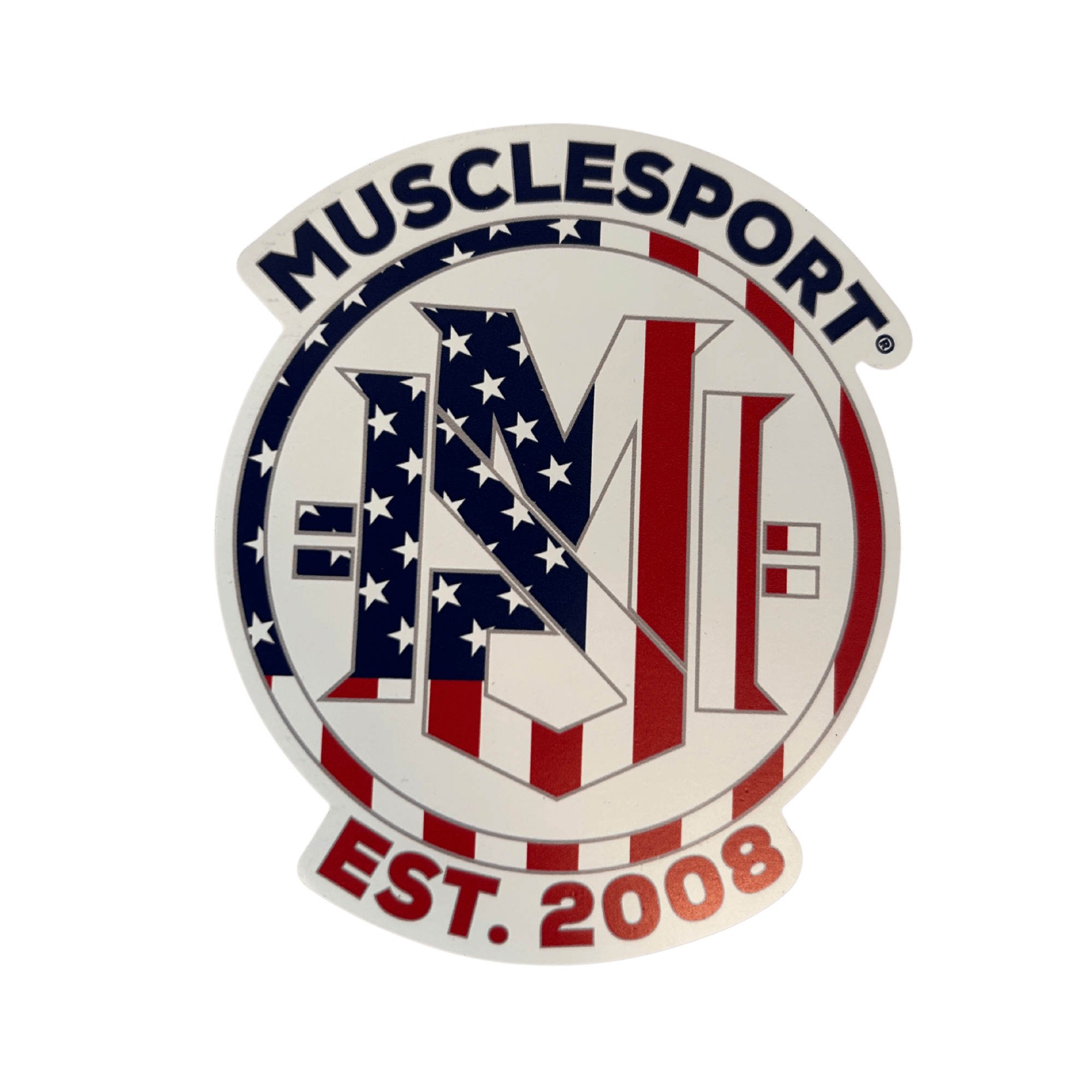 Musclesport Sports Monogram USA Sticker