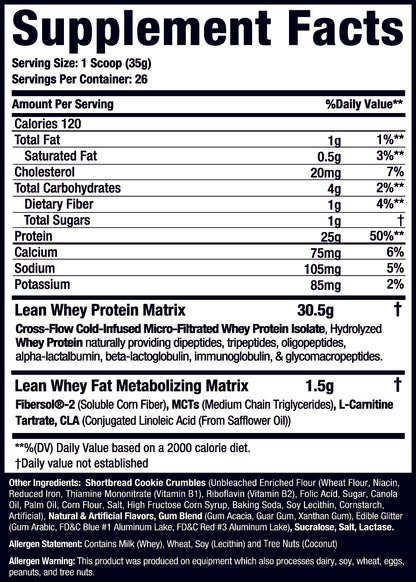 Lean Whey® Iso Hydro Gourmet Protein 2lb - Standard