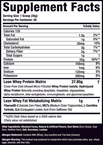 Lean Whey® Iso Hydro Gourmet Protein 2lb - Standard