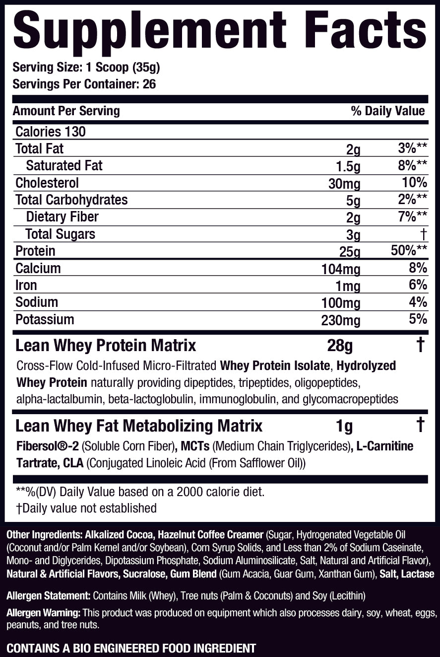 Lean Whey® Iso Hydro Gourmet Protein 2lb - Standard