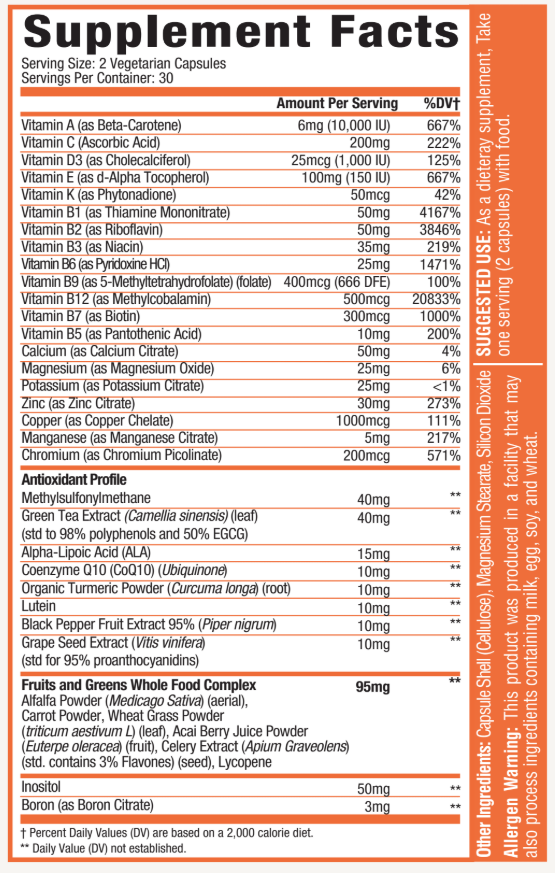 Multi Vitamin+ 60 cap - Black Friday VIP