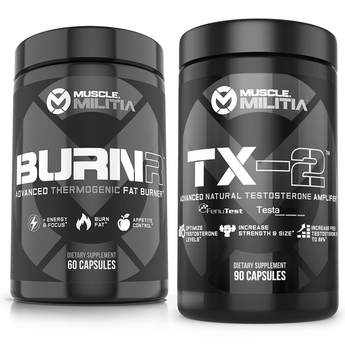 Save $30 Muscle Militia Burnr and TX2 Stack