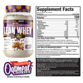 Lean Whey Chocolate Chip Oatmeal Cookie Limited Edition