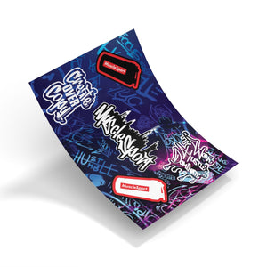 Musclesport Graffiti Multi-Color Limited Edition Sticker Sheet by Dre Sierra