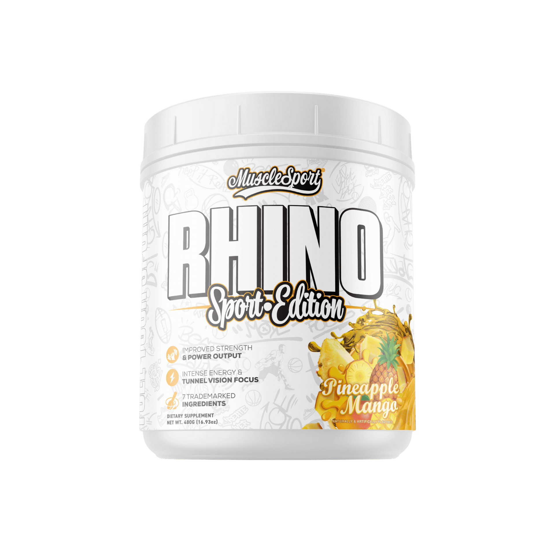 スポーツ・フィットネス AQUARHYTHM1 RINO Rhino Sport Pre-workout - Limited Edition - 20 Servings – Musclesport®