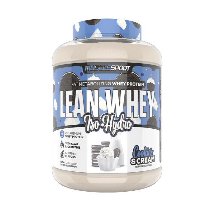 MuscleSport® Cookies & Cream Lean Whey 5 lb