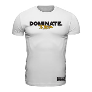 Be The Alpha "DOMINATE" T-Shirt Scallop Cut / Glacier