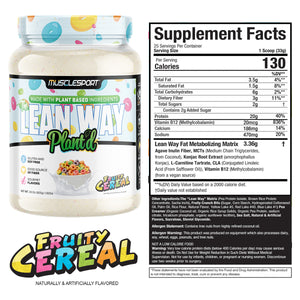  Fruity Cereal Plant'd Lean Whey Supplement Facts