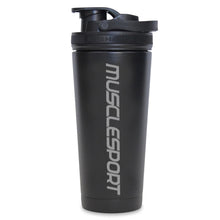 Load image into Gallery viewer, MuscleSport® Merchandise Black IceShaker™ Official Musclesport Ice Shaker Bottle
