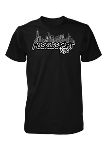MuscleSport® Merchandise BLACK / SMALL "FUHGETTABOUTIT" NYC Limited Edition T-Shirt
