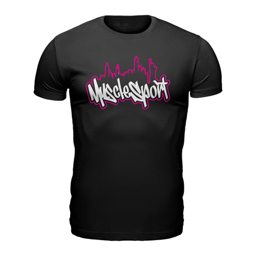 MuscleSport Pink Graffiti T-Shirt